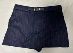 ZARA ネイビー ストライプ スコート S