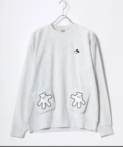 【新品未使用　値下げ中】ディズニー/ミッキーマウス スウェット グレー　裏起毛