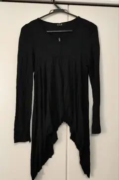新品タグ付き☆BLACK PEACE NOW ロングカーディガン　黒　フリル 新品タグ付き☆BLACK PEACE NOW ロングカーディガン 黒 フリル