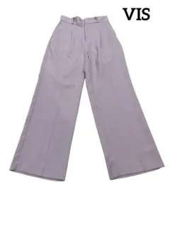 VIS ピンク　ワイドパンツ Mサイズ　スラックス　レディース　カジュアル