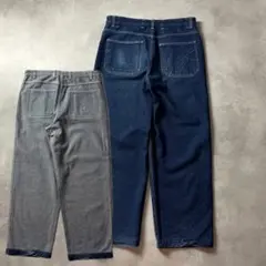 90s~ KARL KANI "リバーシブル" ワイド バギーデニムパンツのサムネイル