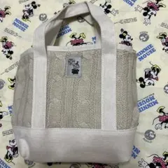 InRedムーミン ニット柄ミニトート＆ツイード調ポーチの2点セット