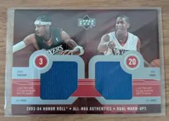 NBA アレンアイバーソン＆エリックスノウ ジャージカード