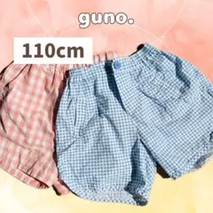guno. ショーパン チェック ブルー　韓国子ども服