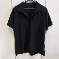 黒 半袖 ポロシャツ