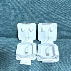 新品、未使用Apple純正ライトニング 有線イヤホン　2個同梱　#11