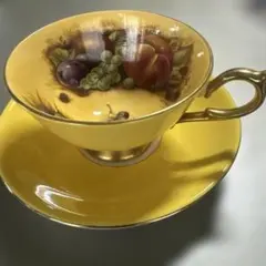 エインズレイ オーチャードゴールド ガトープレート＆ケーキサーバー