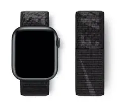 Apple Watchスポーツループ 42/44/45mm (ブラック)