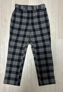 (34)チェック柄カジュアルパンツ Mサイズ