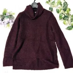 LAURA ASHLEY ローラアシュレイ ニット M ボルドー タートルネックのサムネイル