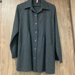 SWEET MIND ダークグレー ボタン付きロングコート　Mサイズ