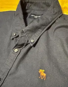 【美品】 Abercrombie & Fitch BDシャツ XXL 濃紺