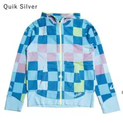 Quik Silver クイックシルバー メンズ ブロックチェック 長袖ジップ