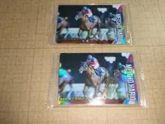 値下げ‼️サラブレッドホースコレクション　メイショウハリオ　浜中俊　直筆サイン入り サラブレッドホースコレクション ウエハース メイショウハリオ サイン