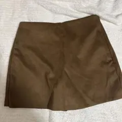 ZARA ブラウン タイトスカート　キュロット