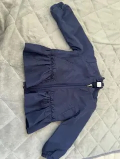 ネイビー フリル付き ジャケット 85