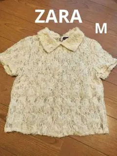 ZARA レース ブラウス