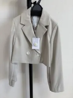 新品未使用 クロップドダブルジャケット　マーキュリーデュオS 定価16500円