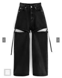 GRL 2way スリットデニムパンツ cu453