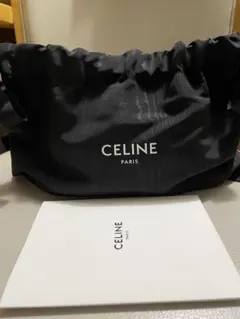 CELINE PARIS セリーヌ　パリ　巾着　巾着袋　ブラック　ポーチ　ギフトのサムネイル