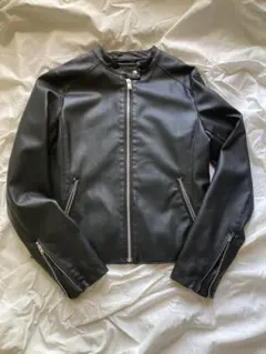 UNIQLO フェイクレザージャケット ブラック M