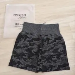 NVGTN グレーブラック 迷彩 カモ柄 ショート丈レギンス バイカーショーツのサムネイル