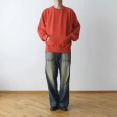 【refomed】10WASH REVERSIBLE SWEATER RED美品