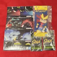 ヒロアカ 一番くじ 幸せの上に Ｇ賞ねつけI 賞ギャンバスJ賞 ラバー6点セット