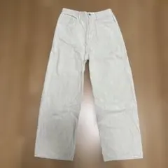 GUコーデュロイバギーパンツ(丈標準71.0～75.0cm)ベージュ