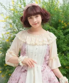 ♡axesfemme kawaii♡ ロマンティックフリルワンピ 生成り - メルカリ