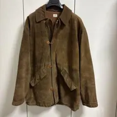 90AW C.P.COMPANY スエード レザー ジャケット ラバーウールのサムネイル