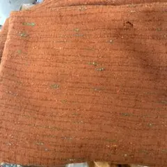 難フランス製 TOURNIER 服地 幅150×2.5m ネップツイード調 穴