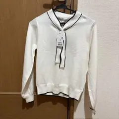 Honeys ハニーズ ヒアルロン酸配色ボウタイニット アイボリー