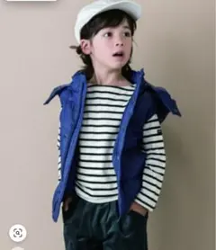 ｂ・ROOM ビールーム ダウン混フード付きベスト