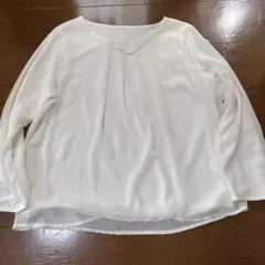 RHYME ホワイト 長袖ブラウス　ORIHICAのサムネイル