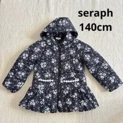 seraph フラワープリント コート 140　中綿ジャケット