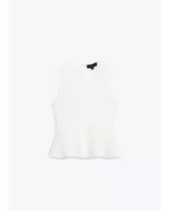 【最終値下】完売品 ZARA リボン付きペプラムニットトップス ホワイト