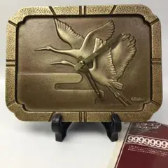 CITIZEN シチズン 置き時計 夫婦鶴 めおと鶴 4RG259 クオーツ 鶴