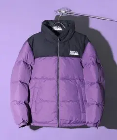 FIRST DOWN パープル ダウンジャケット
