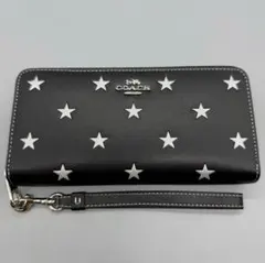 COACH CW479 黒白スター柄 長財布のサムネイル