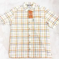 【未使用タグ付】Columbia コロンビア 半袖シャツ チェック総柄