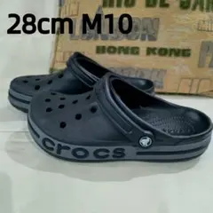新品未使用 CROCS クロックス バヤバンド ブラック/グレー 28cm