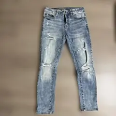 AMERICAN EAGLE ダメージスキニーデニム