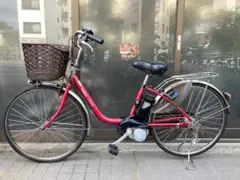 中古電動自転車 パナソニック ビビDX 26インチ レッド 横浜 №3777のサムネイル