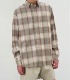 AURALEE SUPER LIGHT WOOL CHECK SHIRT5