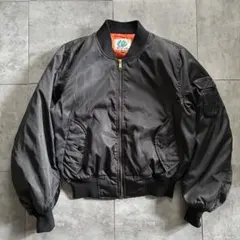 vintage design MA-1 flight jacket ブラック