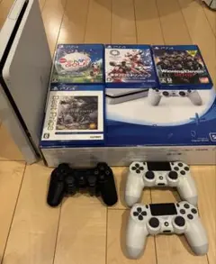PlayStation4本体 ホワイト 500GB+DUALSHOCK4+ソフト