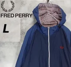 タ*ク様 FRED PERRY フード付きジャケット L ネイビー