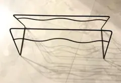 スリッパラック 波形デザイン ブラック