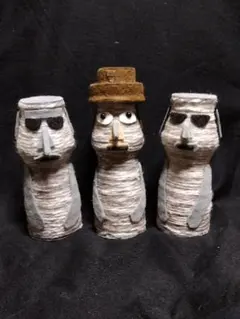 【ハンドメイド】ECOなモアイ3点セット